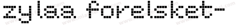 zylaa forelsket字体转换
